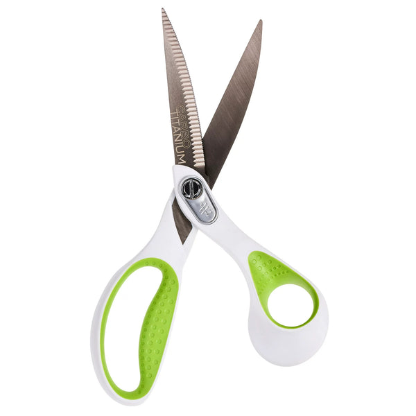 Westcott Carbo Titanium Bent Serrated Blade Scissors : 9