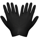 Gloves Nitrile Powder Free Black 5ml 100ct : Medium