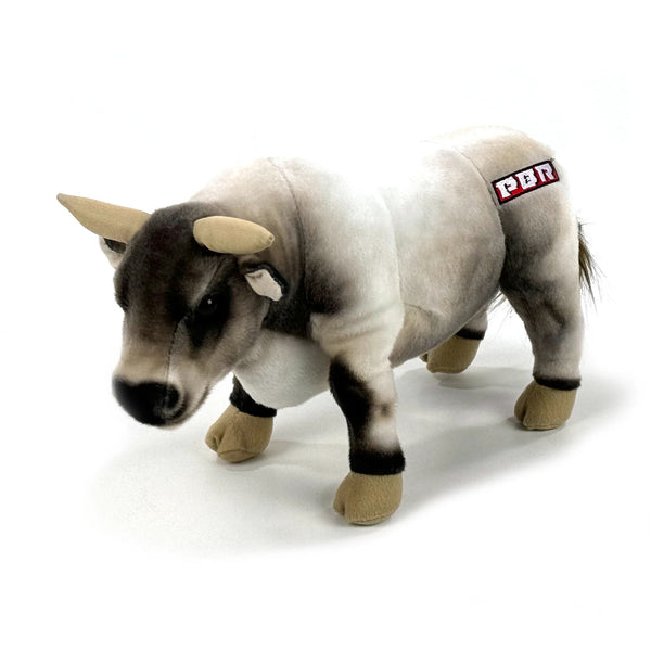 Big Country Toys Stuffed PBR Bull : Gray 14 inches