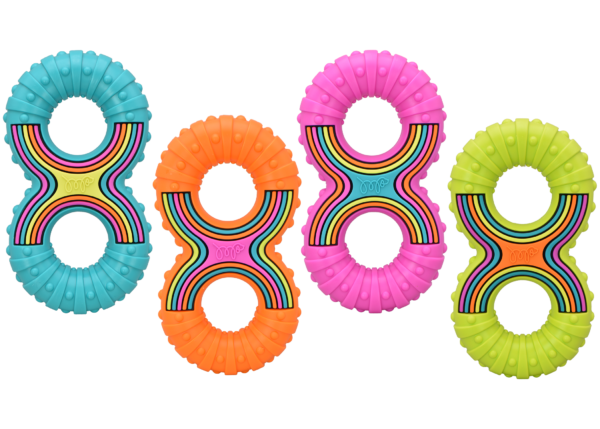Grooverz Figure 8 Dog Toy Assorted : 8 inches