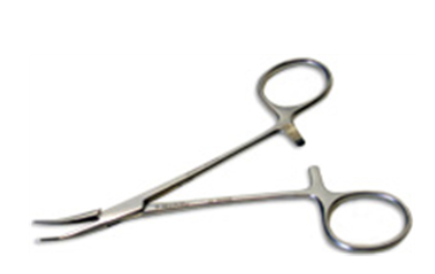 VetOne Halsted Mosquito Hemostatic Curved 5" Forceps