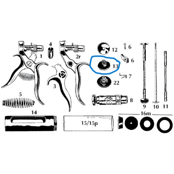 Hauptner 30/50ml Tension Screw J0031D13