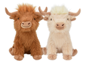 Highland Cow Dog Toy Assorted : 8 inches