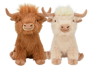 Highland Cow Dog Toy Assorted : 8 inches
