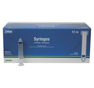 Ideal 12ml Luerlock Hard Pack Syringes : 80ct