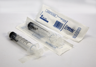 Ideal 6ml Luer Slip Disposable Syringes : 30ct