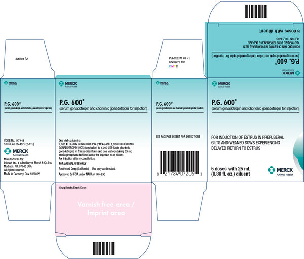 P.G. 600 Swine Vaccine