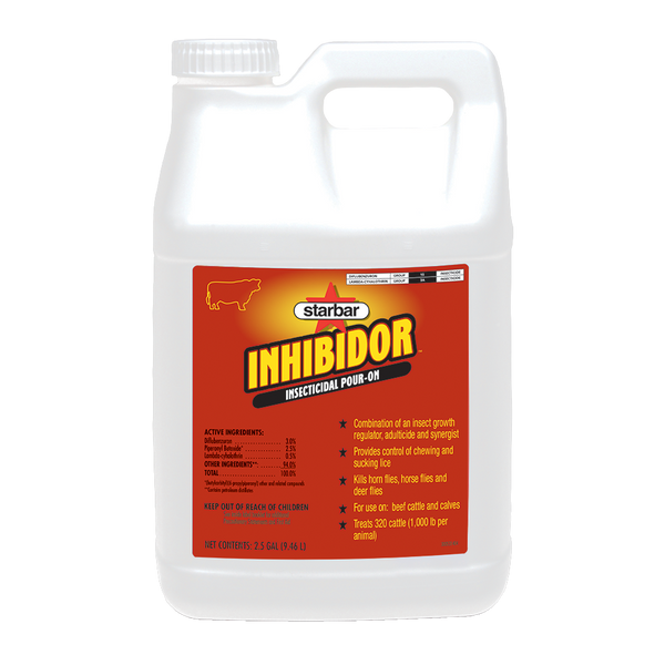 Starbar Inhibidor Insecticidal Beef Cattle Pour On : 64oz