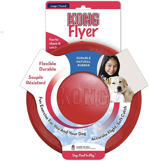 Kong Flyer Soft Flexible Rubber : Large