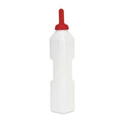 Milk Rite Calf Nurser Bottle with Snap On Nipple : 3qt