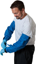 Udder Tech Blue Milking Sleeve with Thumbhole : Regular Pair