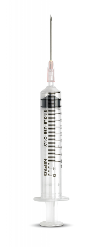 3ml Luerlock Syringes w/ 20 Gauge x 1.5" Needles : 100ct