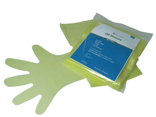 VetOne OB Sleeves (MaxiSleeve) Non-Sterile Yellow 39 inches: 100ct