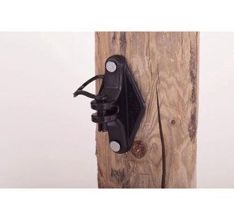 Dare Pinlock Insulator Black for Wood Post 2285-25 : 25ct