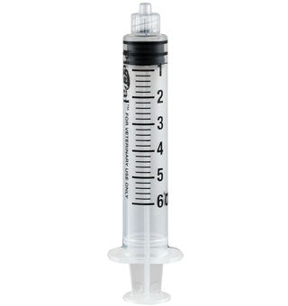 Pivetal 6ml Luerlock Syringes : 50ct