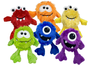 Plush Monster Dog Toy Assorted : Mini 5"