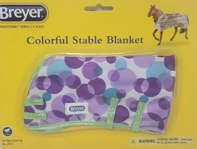 Breyer Colorful Stable Blanket Purple Dots : Each