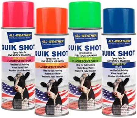Quik Shot Spray Inverted Tip 16oz : Blue 12ct