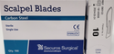 Securos Disposable Scalpel #10 Blades : 100ct