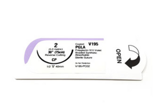 Securosorb Absorbable Suture #2, 1/2 Circle : 12ct