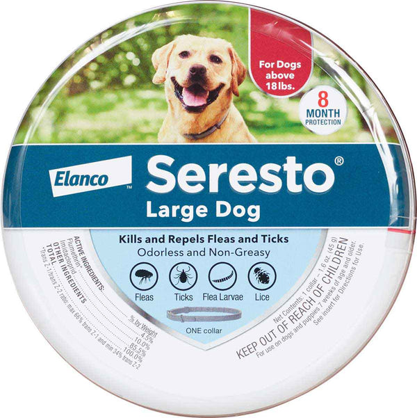 Seresto Large Dog Flea & Tick Collar : 18 lbs and over