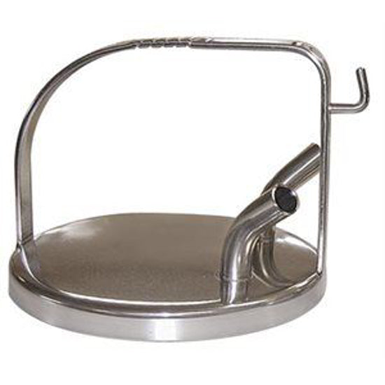 Stainless Steel Fresh Cow Lid w/Gasket and Locking Handle (Long Style)