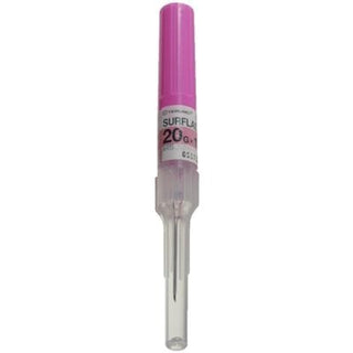 Surflash Pink IV Catheter 20 Gauge x 1.25 Inches : Each