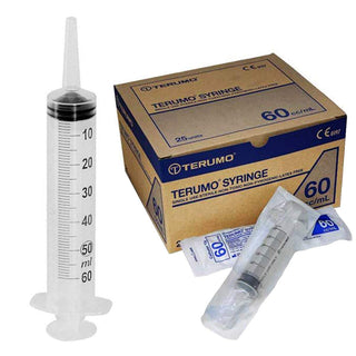 Terumo 60ml Catheter Tip Syringes : 25ct