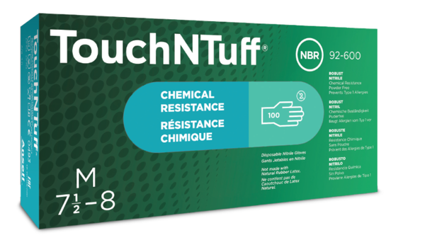 Touch N Tuff Powder Free Gloves 100ct: Xlarge