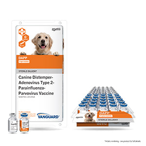 Zoetis Vanguard DAPP Vaccine : 25 x 1ml