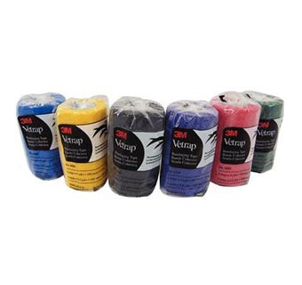 Vetrap Bandage 4" x 5yds Assorted Colors 18ct