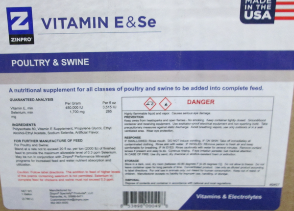 Vitamin E and Selenium : Gallon