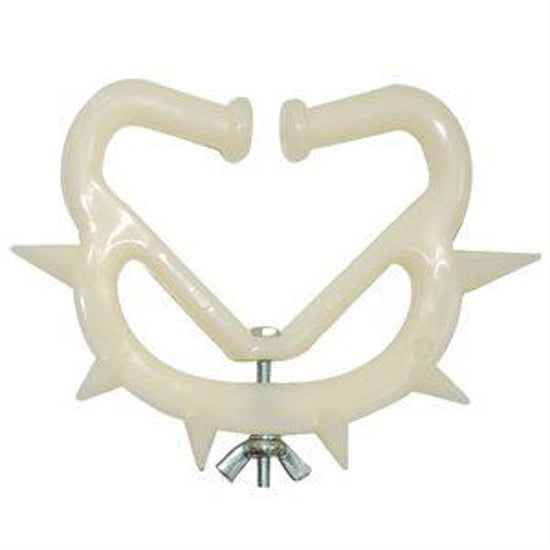 Weaner White Nylon Adjustable : Large