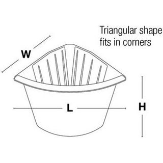 Corner Feeder Black : 24