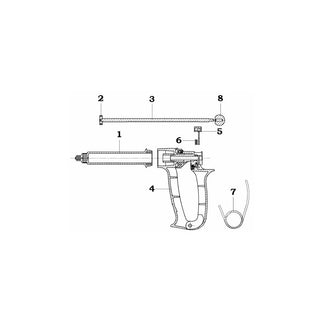 Allflex Repeater Push Rod with Piston Only : 25cc