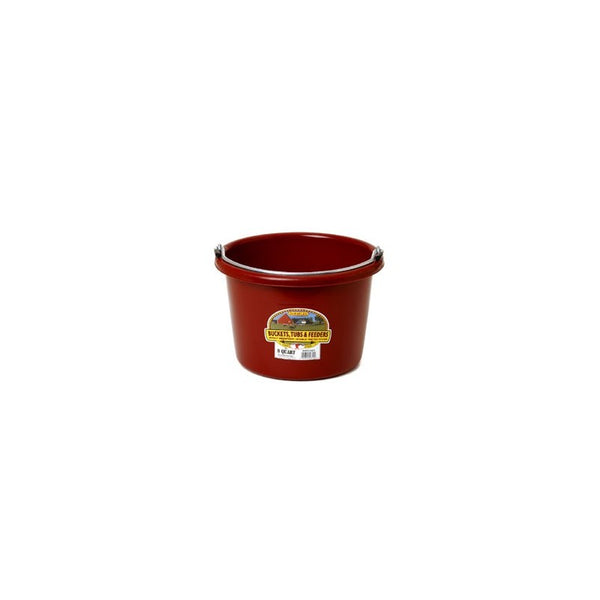 Bucket Plastic Burgandy : 8qt