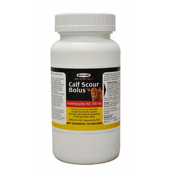 Oxy 500mg Calf Scour Bolus : 100ct