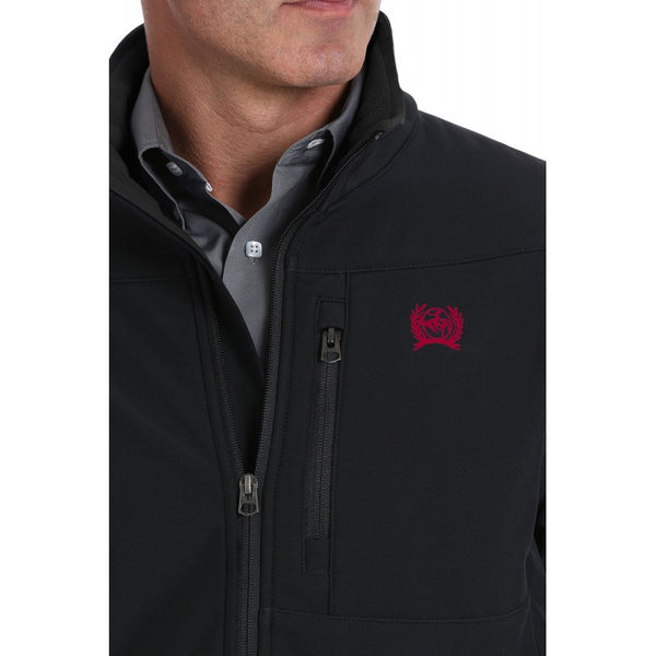 Cinch Jacket Men's Bonded Black with Red Emblem : XXLarge