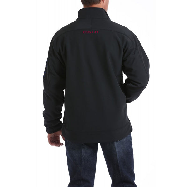 Cinch Jacket Men's Bonded Black with Red Emblem : XXLarge