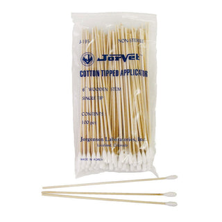 Jorgy Cotton Tip Applicators with Wood Handles J0195 : 100ct