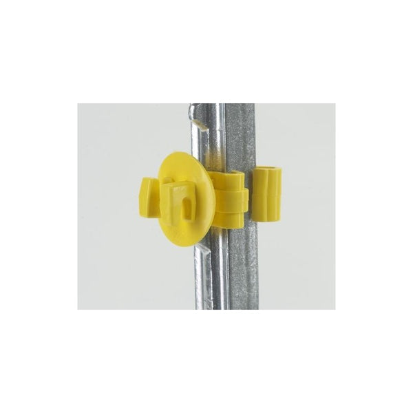 Dare Snug T-Post Insulator Yellow : 25ct