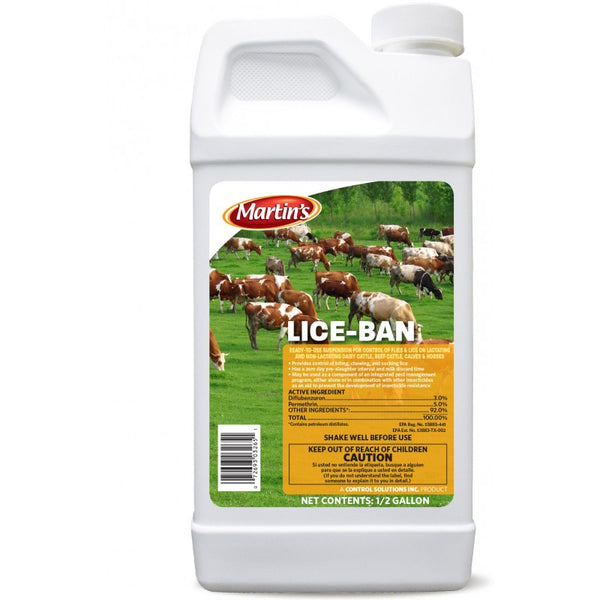 Martin's Lice-Ban Pour On : 1/2 Gallon