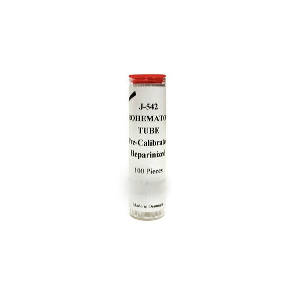 Jorgy Red Heparinized Microhematocrit Tubes J0543 : 100ct