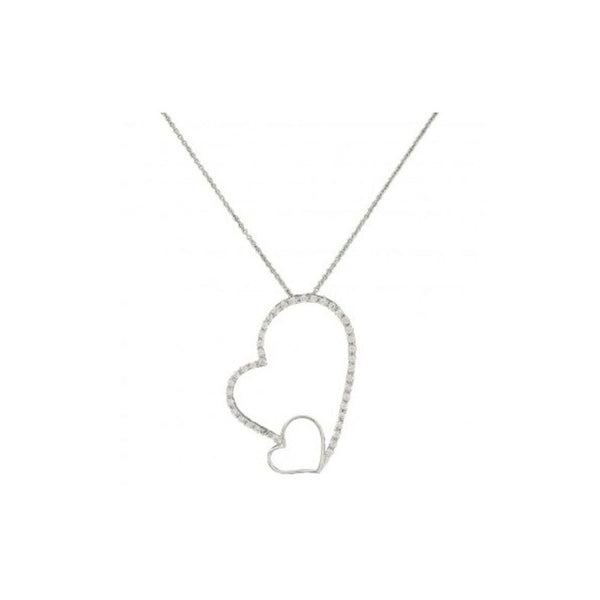 NC2517 Love Casts a Big Light Heart Necklace