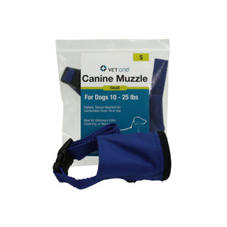 VetOne Nylon Padded Dog Muzzle : Small - (10-25lbs) 5 1/2