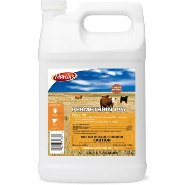 Control Solutions Permethrin 1% Pour-On : Gallon