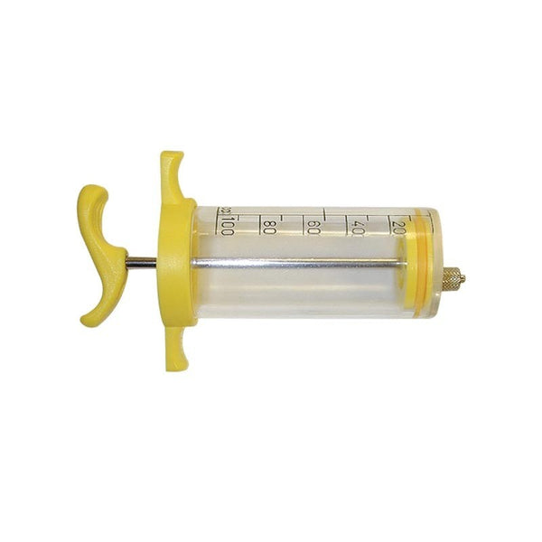 Nylon Stubby Syringe Yellow : 100ml