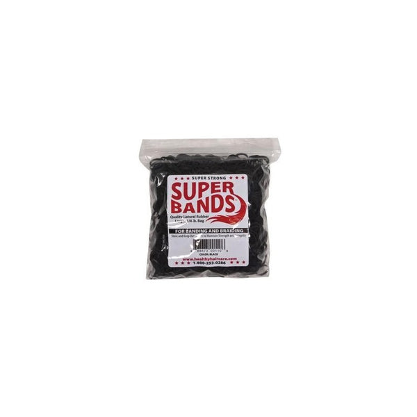 Super Bands - Black : 1/4 lb