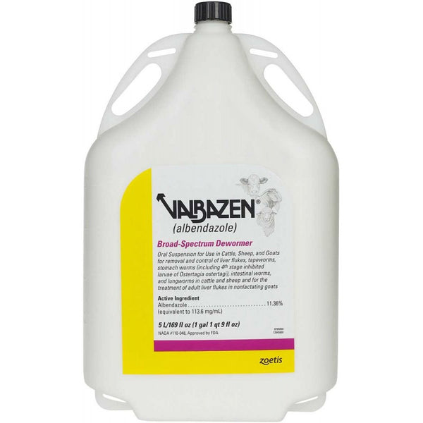 Valbazen (Albendazole) Broad-Spectrum Dewormer 5 Liter