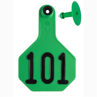 Y-Tex Green All American 3 Star Tags Medium Numbered 101-125: Pack of 25